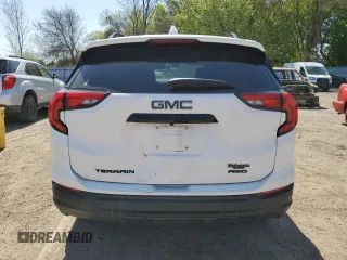 2020 GMC Terrain SLE with VIN 3GKALTEV7LL321871, listed as a Copart auction lot 56484745 with Not provided miles and Salvage title. Bid and sale history available at DreamBid. Image 6.
