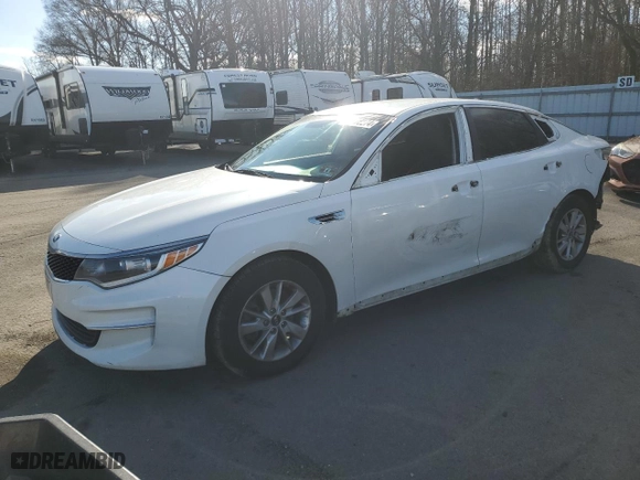 2016 Kia Optima LX with VIN KNAGT4L38G5098210, listed as a Copart auction lot 85478274 with 134,586 mi miles and Salvage Title. Bid and sale history available at carsss.com. Image 1.