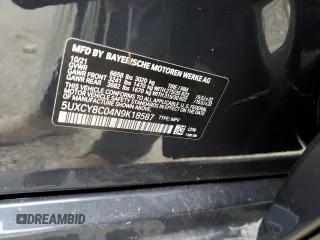 2022 BMW X6 M50i z VIN 5UXCY8C04N9K18587, wystawiony jako Copart lot #62977162 z przebiegiem Nie podano mil oraz . Historia ofert i sprzedaży dostępna na DreamBid. Obrazek 10.