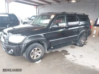 2005 Toyota Sequoia SR5 with VIN 5TDZT34A45S252289, listed as a IAAI auction lot 41549278 with 408,799 mi miles. Bid and sale history available at carsss.com. Image 2.