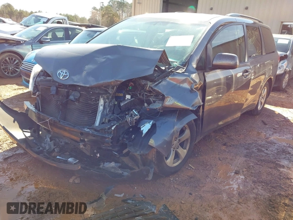 2014 Toyota Sienna LE AAS with VIN 5TDKK3DC9ES426654, listed as a IAAI auction lot 41592601 with Not Provided miles and . Bid and sale history available at DreamBid. Image 2.