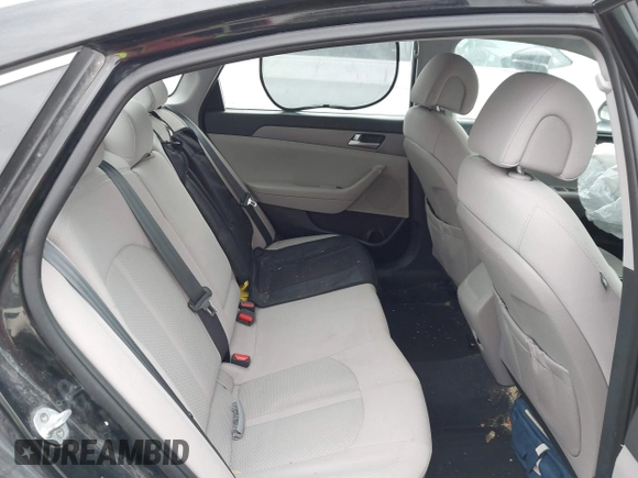 2017 Hyundai Sonata 2.4L with VIN 5NPE24AF5HH446864, listed as a IAAI auction lot 41701970 with 130,302 mi miles and . Bid and sale history available at carsss.com. Image 8.