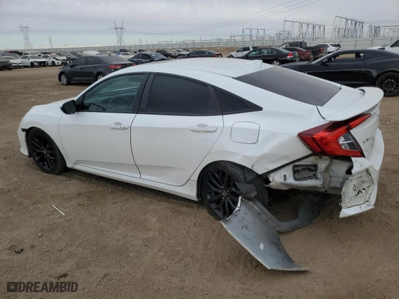 2020 Honda Civic Si Sedan with VIN 2HGFC1E58LH703567, listed as a Copart auction lot 86333084 with 54,403 mi miles and Salvage Title. Bid and sale history available at carsss.com. Image 2.