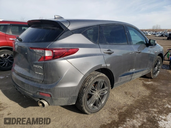 2024 Acura RDX w/A-Spec Package with VIN 5J8TC2H69RL806070, listed as a Copart auction lot 42016335 with 7,734 mi miles and Salvage title. Bid and sale history available at DreamBid. Image 3.