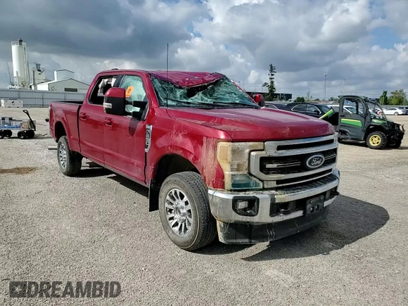 2022 Ford F-250 XL with VIN 1FT7W2B63NED86675, listed as a Copart auction lot 58701495 with 6,165 mi miles and Salvage title. Bid and sale history available at DreamBid. Image 13.