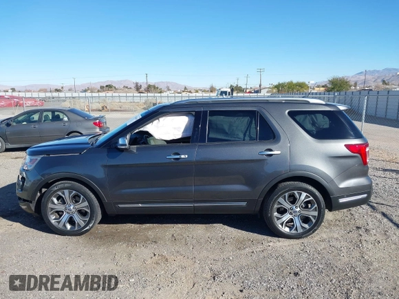 2018 Ford Explorer Platinum with VIN 1FM5K8HTXJGB79861, listed as a IAAI auction lot 41414463 with 76,146 mi miles. Bid and sale history available at carsss.com. Image 14.