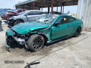 2024 BMW M4 Competition xDrive z VIN WBS43AZ0XRCR90189, wystawiony jako Copart lot #54363595 z przebiegiem Nie podano mil oraz Nie do naprawy • Non repairable. Historia ofert i sprzedaży dostępna na DreamBid. Obrazek 1.