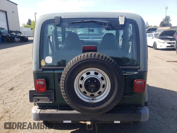 2000 Jeep Wrangler SE with VIN 1J4FA29P3YP751755, listed as a Copart auction lot 55366675 with 114,493 mi miles and Clean title. Bid and sale history available at DreamBid. Image 6.