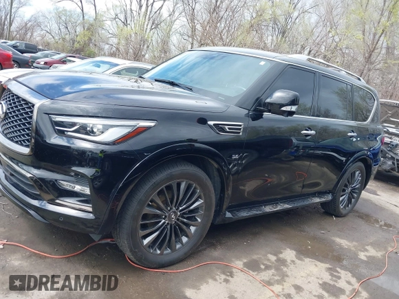 2020 Infiniti QX80 LUXE with VIN JN8AZ2NE8L9251265, listed as a IAAI auction lot 41892787 with 92,297 mi miles. Bid and sale history available at carsss.com. Image 14.