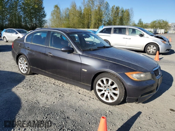 2006 BMW 3 Series 330xi with VIN WBAVD33596KV59012, listed as a Copart auction lot 53572385 with 109,920 mi miles and Clean Title. Bid and sale history available at carsss.com. Image 4.