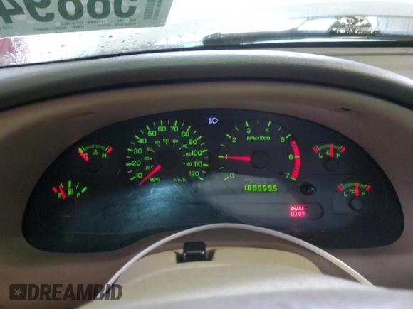 2003 Ford Mustang Standard with VIN 1FAFP40413F451980, listed as a Copart auction lot 58894735 with 188,559 mi miles and Salvage title. Bid and sale history available at DreamBid. Image 9.