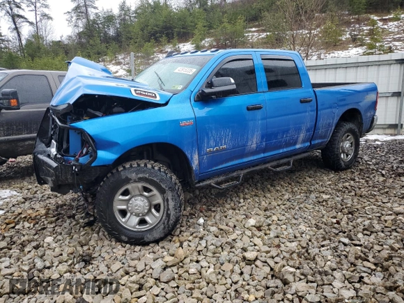 2021 Ram 2500 Tradesman with VIN 3C6UR5CJ2MG637831, listed as a Copart auction lot 42915335 with 27,980 mi miles and Salvage Title. Bid and sale history available at carsss.com. Image 1.