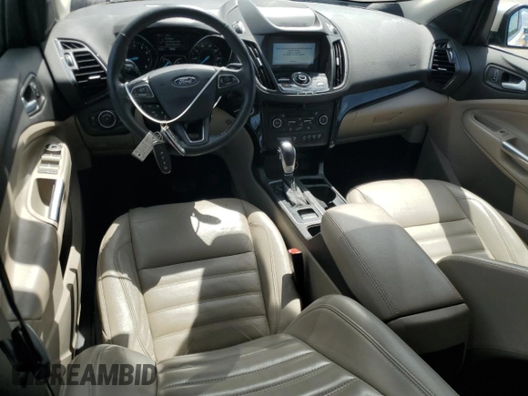 2019 Ford Escape Titanium with VIN 1FMCU9J92KUA55656, listed as a Copart auction lot 52233235 with 57,052 mi miles and Non Repairable. Bid and sale history available at carsss.com. Image 8.