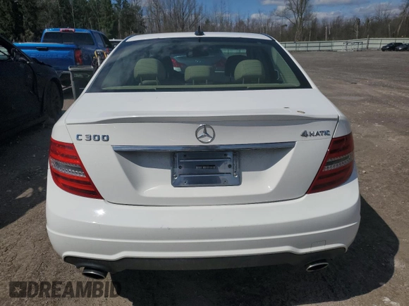 2014 Mercedes-Benz C with VIN WDDGF8AB4EA939462, listed as a Copart auction lot 54179705 with 119,310 mi miles and Salvage Title. Bid and sale history available at carsss.com. Image 6.