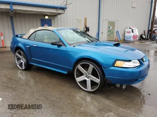 2003 Ford Mustang GT Deluxe with VIN 1FAFP45X73F372770, listed as a Copart auction lot 44798015 with 167,655 mi miles and Salvage Title. Bid and sale history available at carsss.com. Image 4.