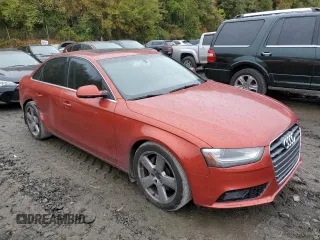 2013 Audi A4 Premium Plus with VIN WAUHFAFL9DA158018, listed as a Copart auction lot 74303104 with 121,308 mi miles and Salvage Title. Bid and sale history available at carsss.com. Image 4.