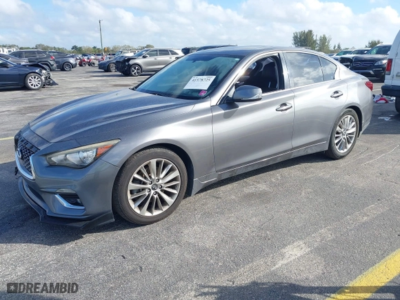 2018 Infiniti Q50 3.0t LUXE with VIN JN1EV7AP2JM356460, listed as a IAAI auction lot 41578725 with 66,659 mi miles. Bid and sale history available at carsss.com. Image 17.