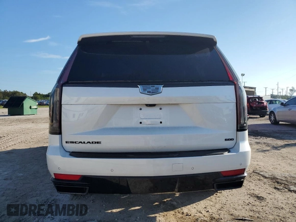 2022 Cadillac Escalade ESV Sport Platinum with VIN 1GYS4RKL2NR350025, listed as a Copart auction lot 74261794 with 28,667 mi miles and Non repairable. Bid and sale history available at DreamBid. Image 6.