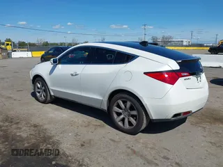 2012 Acura ZDX Tech Pkg with VIN 2HNYB1H42CH500312, listed as a IAAI auction lot 41841597 with 166,879 mi miles. Bid and sale history available at carsss.com. Image 3.