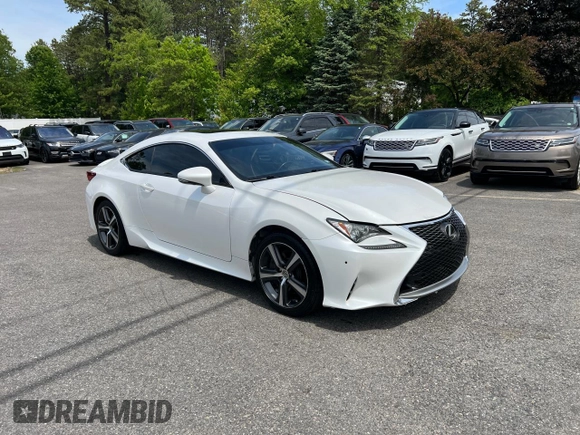 2017 Lexus RC 200t z VIN JTHHA5BC9H5005375, wystawiony jako Copart lot #62260355 z przebiegiem 131 762 mil mil oraz Czysty tytuł • Clean title. Historia ofert i sprzedaży dostępna na DreamBid. Obrazek 2.