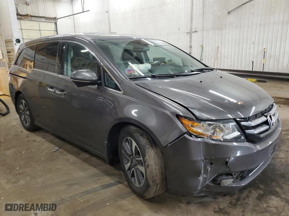 2015 Honda Odyssey Touring Elite with VIN 5FNRL5H93FB031395, listed as a Copart auction lot 51038985 with 157,901 mi miles and Salvage Title. Bid and sale history available at carsss.com. Image 4.