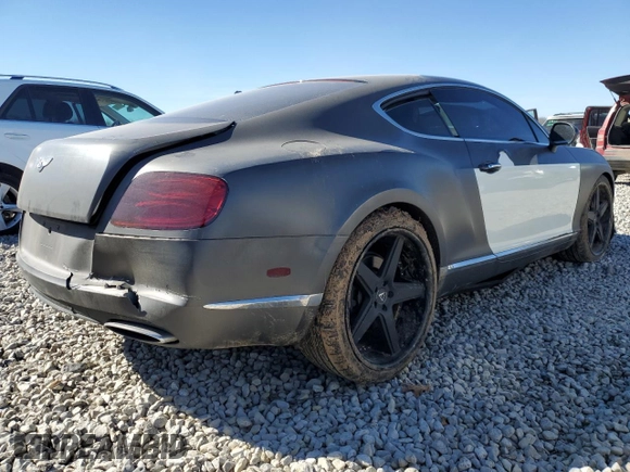 2012 Bentley Continental GT with VIN SCBFR7ZA7CC071240, listed as a Copart auction lot 46507945 with 30,548 mi miles and Salvage Title. Bid and sale history available at DreamBid. Image 3.