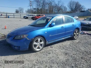 2005 Mazda 3 s with VIN JM1BK323651235631, listed as a Copart auction lot 47017205 with Not Provided miles and Salvage Title. Bid and sale history available at carsss.com. Image 1.