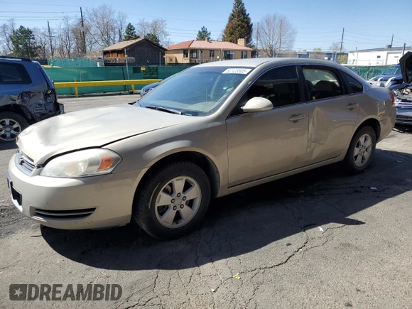 2008 Chevrolet Impala LT with VIN 2G1WT58K081223121, listed as a Copart auction lot 52123505 with 302,699 mi miles and Salvage Title. Bid and sale history available at DreamBid. Image 1.