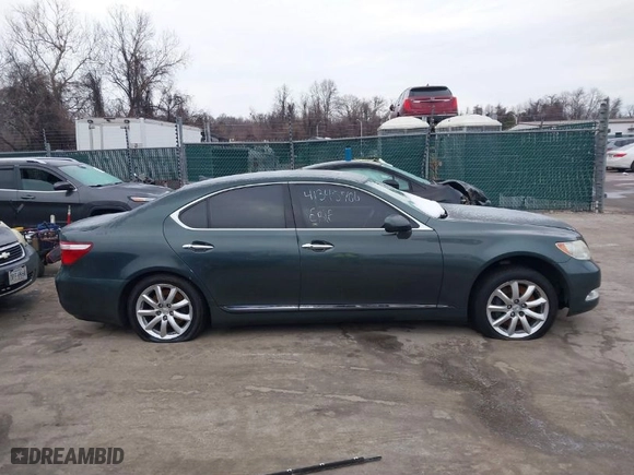 2009 Lexus LS 460 with VIN JTHCL46F895002634, listed as a IAAI auction lot 41345700 with NaN miles. Bid and sale history available at carsss.com. Image 12.