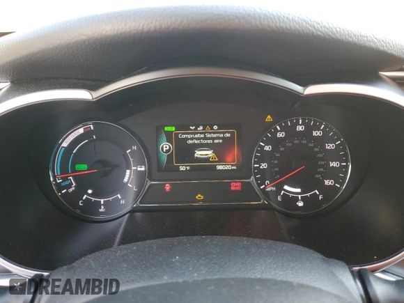 2016 Kia Optima Hybrid with VIN KNAGM4AD1G5096498, listed as a Copart auction lot 88903695 with 98,020 mi miles and Salvage Title. Bid and sale history available at carsss.com. Image 9.
