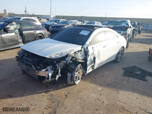 2021 Mercedes-Benz CLA with VIN W1K5J4GB4MN231869, listed as a IAAI auction lot 41323440 with 1 mi miles. Bid and sale history available at carsss.com. Image 18.