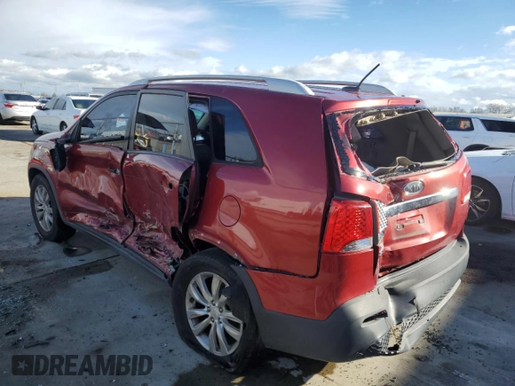 2011 Kia Sorento LX with VIN 5XYKT4A23BG083170, listed as a Copart auction lot 44456045 with 197,621 mi miles and Clean Title. Bid and sale history available at carsss.com. Image 2.