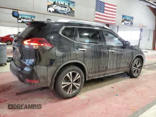 2020 Nissan Rogue SV with VIN JN8AT2MV2LW136908, listed as a Copart auction lot 45647545 with 53,481 mi miles and Salvage Title. Bid and sale history available at DreamBid. Image 3.