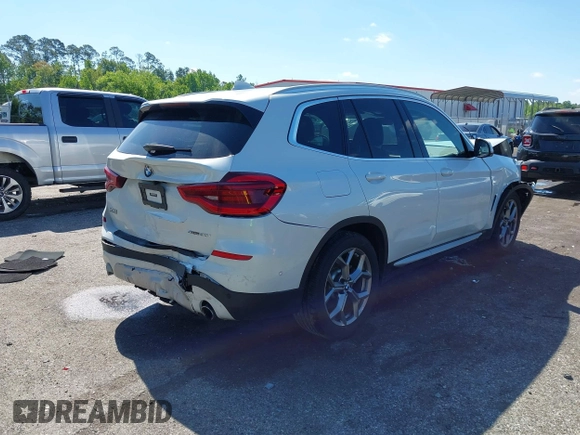 2020 BMW X3 sDrive30i with VIN 5UXTY3C01L9D37085, listed as a IAAI auction lot 42031517 with 54,114 mi miles and . Bid and sale history available at DreamBid. Image 4.