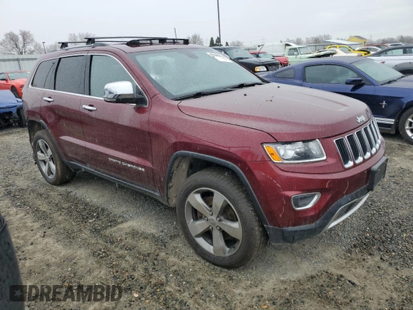 2016 Jeep Grand Cherokee Limited with VIN 1C4RJFBM7GC319718, listed as a Copart auction lot 45948905 with Not provided miles and Salvage title. Bid and sale history available at DreamBid. Image 4.