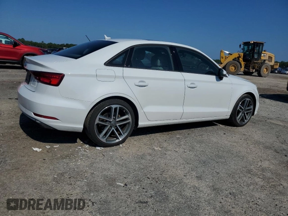 2018 Audi A3 Sedan Premium with VIN WAUAUGFF8J1068990, listed as a Copart auction lot 63114803 with 82,646 mi miles. Bid and sale history available at carsss.com. Image 3.