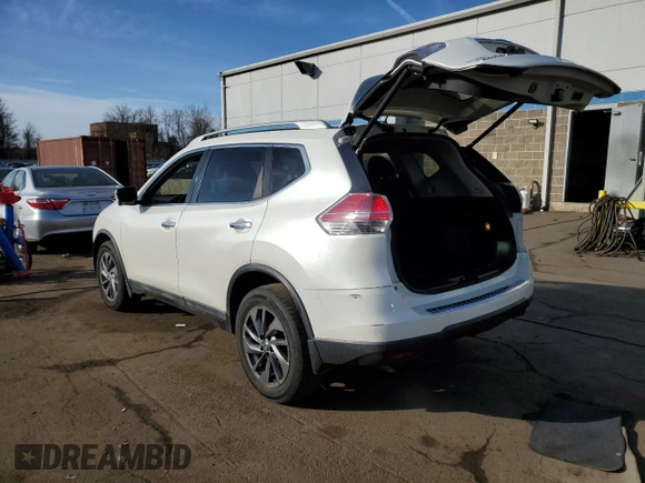 2016 Nissan Rogue SL with VIN 5N1AT2MVXGC746179, listed as a Copart auction lot 48053725 with 99,354 mi miles and Salvage Title. Bid and sale history available at DreamBid. Image 2.