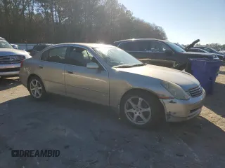 2003 Infiniti G35 w/Leather with VIN JNKCV51E83M016075, listed as a Copart auction lot 84657544 with 196,858 mi miles and Salvage Title. Bid and sale history available at DreamBid. Image 4.