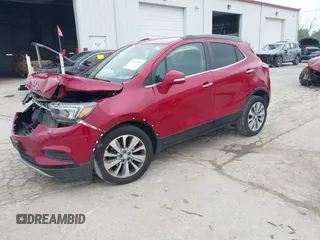 2017 Buick Encore Preferred z VIN KL4CJASB0HB156287, wystawiony jako IAAI lot #42444490 z przebiegiem 39 058 mil mil oraz . Historia ofert i sprzedaży dostępna na DreamBid. Obrazek 2.