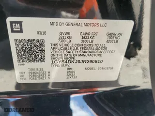 2018 Cadillac Escalade Platinum with VIN 1GYS4DKJ0JR290810, listed as a Copart auction lot 60144494 with 84,460 mi miles and Non Repairable. Bid and sale history available at carsss.com. Image 15.