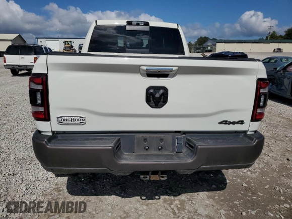 2021 Ram 2500 Longhorn with VIN 3C6UR5PL4MG520294, listed as a Copart auction lot 74426784 with 19,282 mi miles and Salvage title. Bid and sale history available at DreamBid. Image 6.