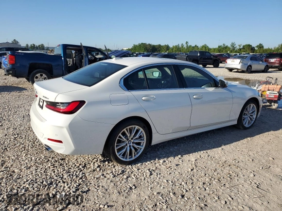 2024 BMW 3 Series 330e with VIN 3MW39FF09R8D93607, listed as a Copart auction lot 51663685 with 20,577 mi miles and Clean Title. Bid and sale history available at carsss.com. Image 3.