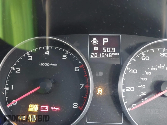 2013 Subaru Legacy Premium with VIN 4S3BMBC69D3016162, listed as a IAAI auction lot 41577442 with 201,548 mi miles and . Bid and sale history available at carsss.com. Image 7.