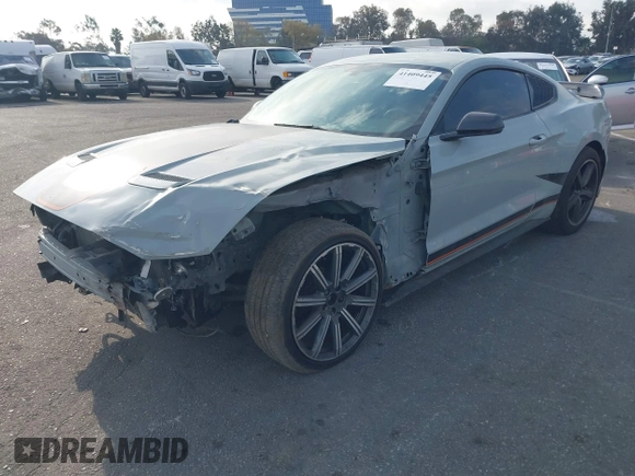 2023 Ford Mustang Mach 1 with VIN 1FA6P8R02P5502244, listed as a IAAI auction lot 41409445 with 12,573 mi miles and . Bid and sale history available at DreamBid. Image 2.