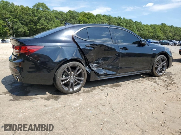 2020 Acura TLX w/A-Spec Pkg with VIN 19UUB3F68LA003298, listed as a Copart auction lot 66544714 with 47,326 mi miles and Salvage Title. Bid and sale history available at carsss.com. Image 3.