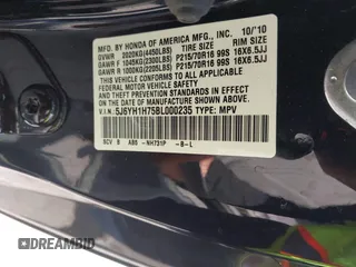 2011 Honda Element EX with VIN 5J6YH1H75BL000235, listed as a IAAI auction lot 42087127 with 126,510 mi miles and . Bid and sale history available at DreamBid. Image 9.