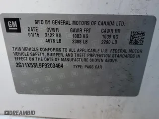 2015 Chevrolet Impala LS with VIN 2G11X5SL9F9203464, listed as a Copart auction lot 52219124 with 153,712 mi miles and Salvage Title. Bid and sale history available at carsss.com. Image 12.