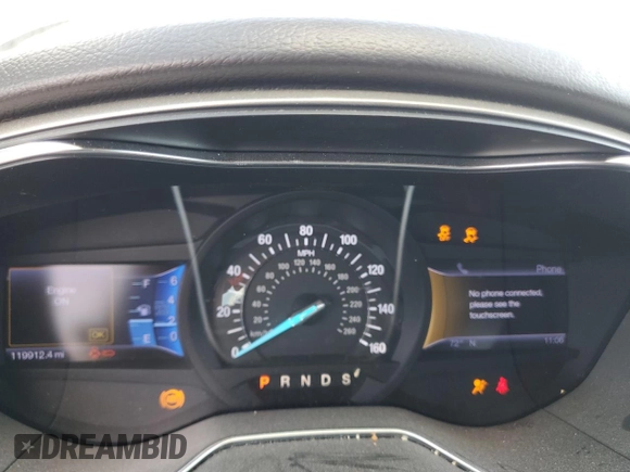 2013 Ford Fusion SE with VIN 3FA6P0HR4DR174397, listed as a Copart auction lot 46599835 with 119,912 mi miles and Salvage Title. Bid and sale history available at carsss.com. Image 9.