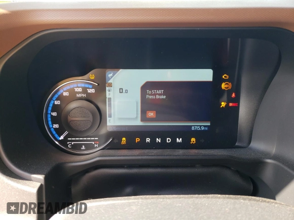 2024 Ford Bronco Outer Banks с VIN 1FMEE8BP8RLA73270, выставлен на аукционе Copart как лот 56790205 с пробегом 8 715 миль миль и Списание • Salvage title. История ставок и продаж доступна на DreamBid. Изображение 9.