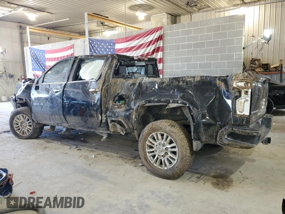 2022 Chevrolet Silverado 3500HD High Country with VIN 1GC4YVEY9NF165555, listed as a Copart auction lot 57947164 with 46,706 mi miles and Salvage Title. Bid and sale history available at carsss.com. Image 2.